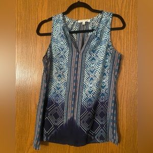 Rose & Olive Boho Sleeveless Top, Size Medium